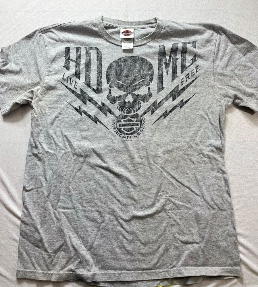 harley davidson double sided graphic t size xl cocoa beach live free