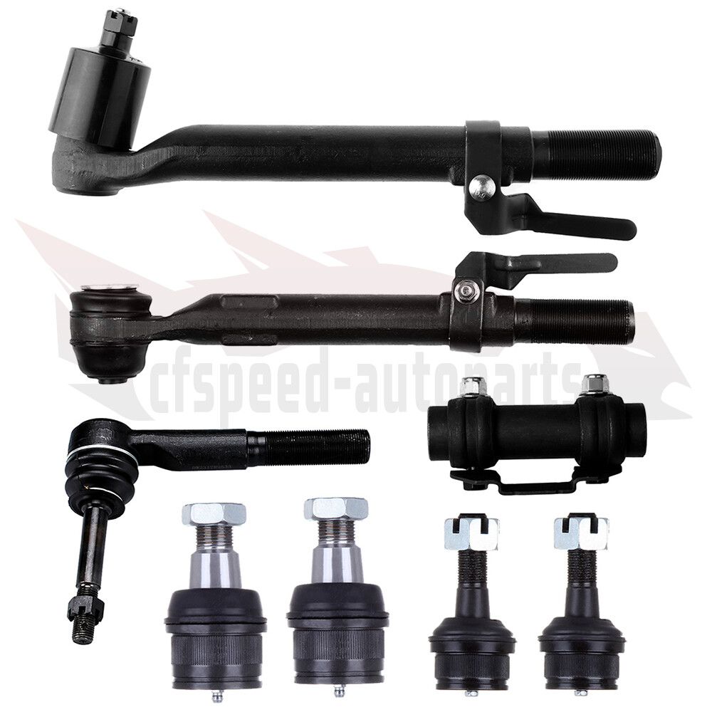 8x Front Outer Tie Rod Lower upper Ball Joints For Ford F-250 F-350 2005-2010