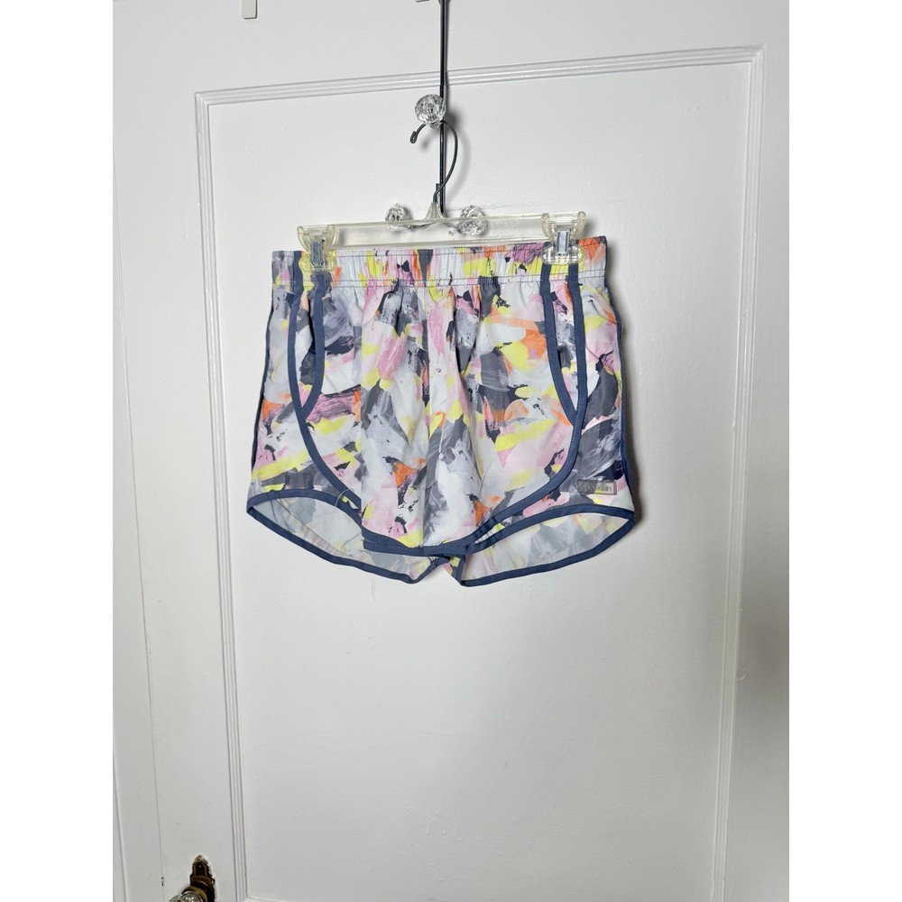 Calvin Klein Colorful Watercolor Pastel Athletic Running Shorts Women's Small