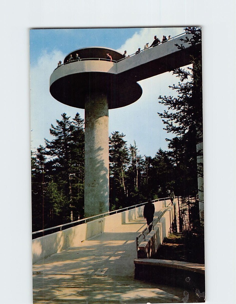 Postcard Clingman's Dome Tower In Great Smoky Mountains National Park NC USA