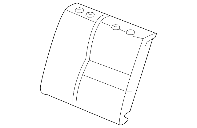 Genuine Honda Seat Back Pad 82522-SVA-A21