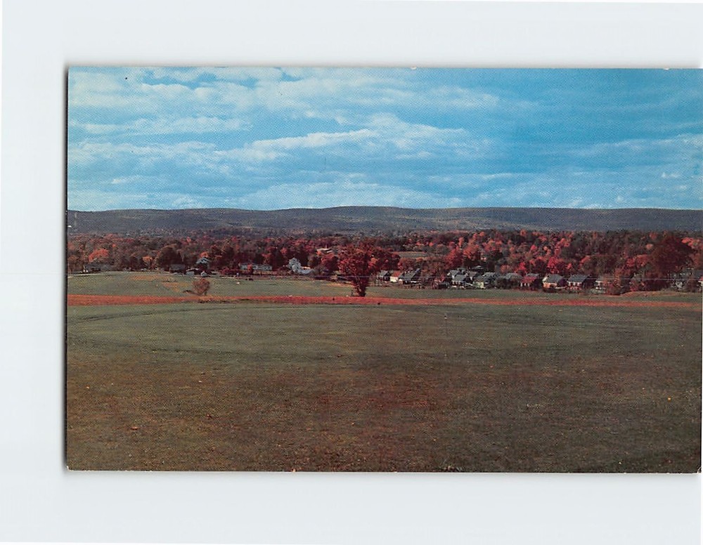 Postcard Overlooking the Green at The Southington Country Club Connecticut USA