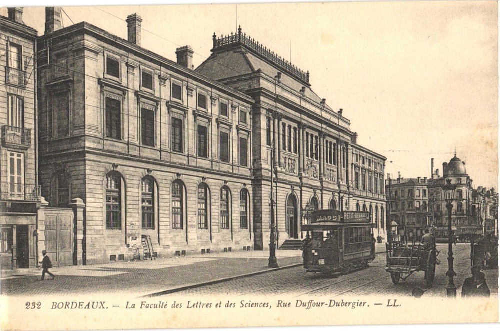 Bordeaux France The Faculty of Letters and Sciences Vintage Postcard