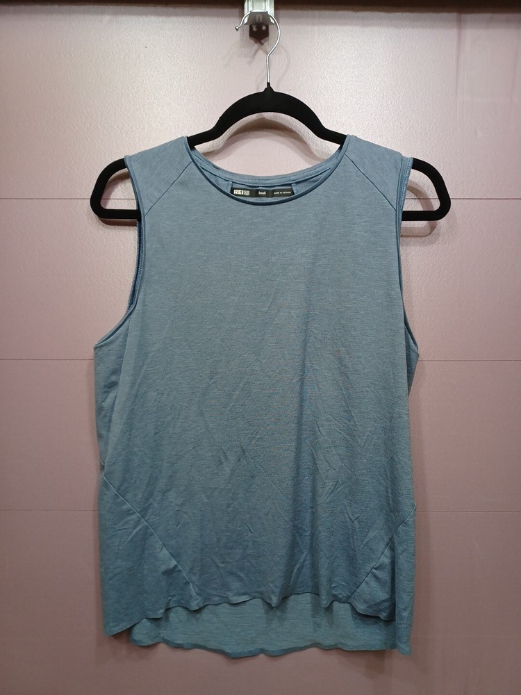 REI Co-op Womens Small Active performance Tank Top stretch Blue/Gray
