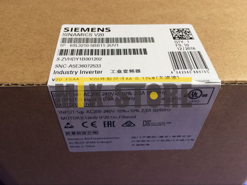 1PC Unopened New Siemens Inverter 6SL3210-5BB11-2UV1 6SL3 210-5BB11-2UV1