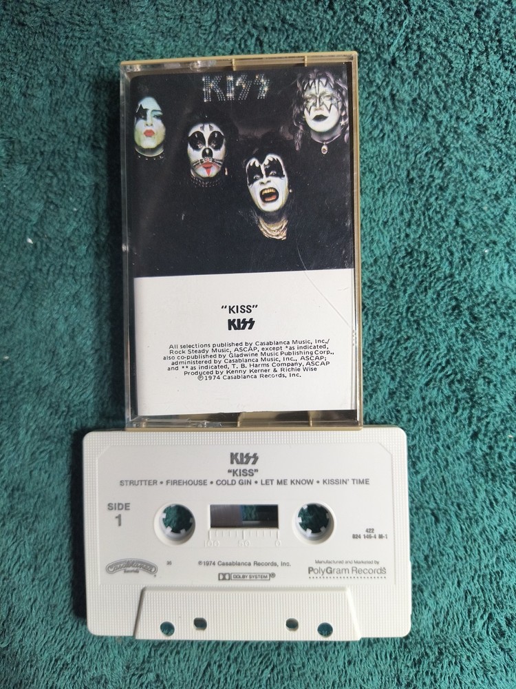 Kiss Kiss Casablanca 1987 Cassette Tape 824 146-4 M-1 Clear Shell Reissue