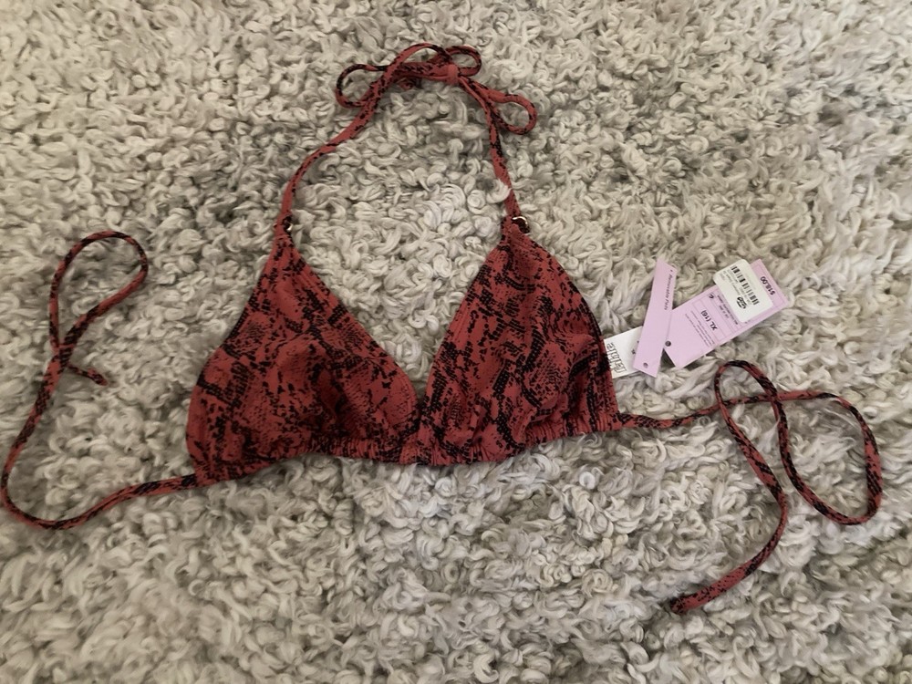 Wild Fable Women's Red Triangle Bikini Top Size XL (16)