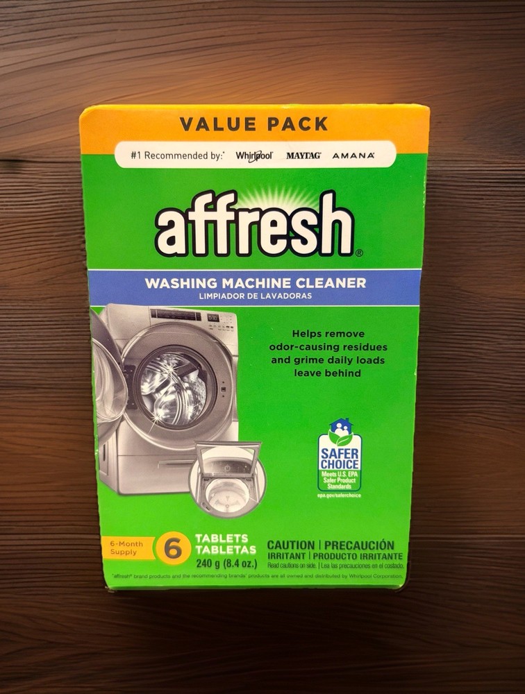 Affresh Washing Machine Cleaner, 6 Month Supply, Cleans Front Load And Top Load
