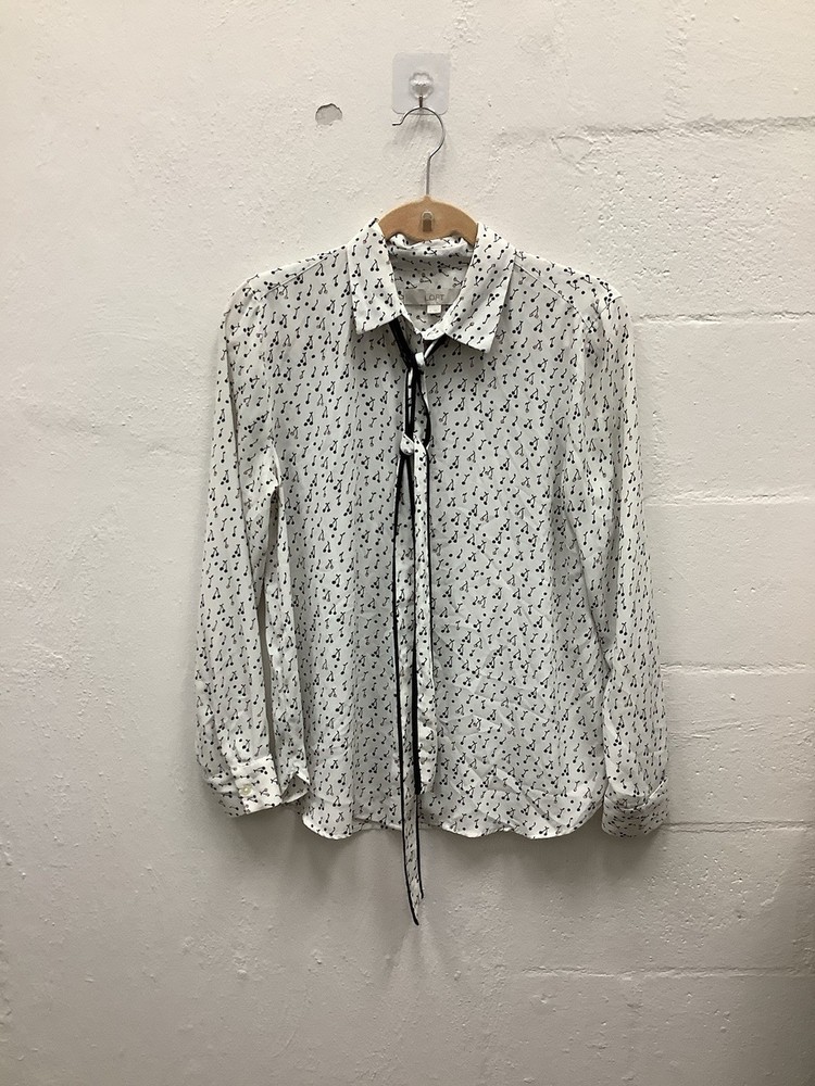 Ann Taylor Loft Button Blouse Size Medium 0303-220