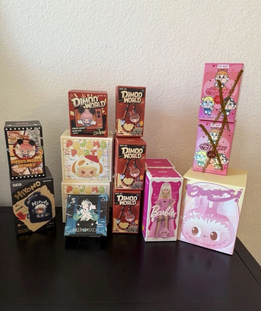 POP MART Pop Now Sealed Figurines, Lanyards, Etc. See Description, NWB, 17 total