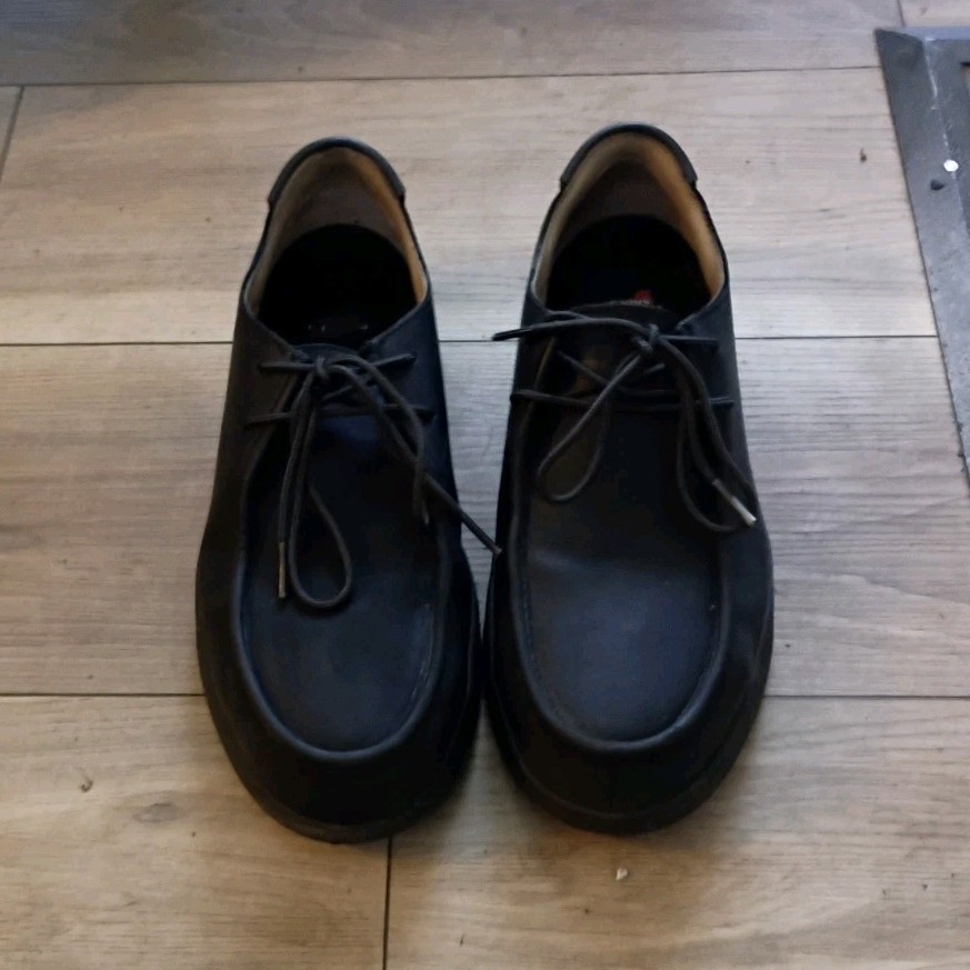 Red Wing Shoes Men’s Black Leather Oxford Lace-Up Round Toe Rubber Sole 8