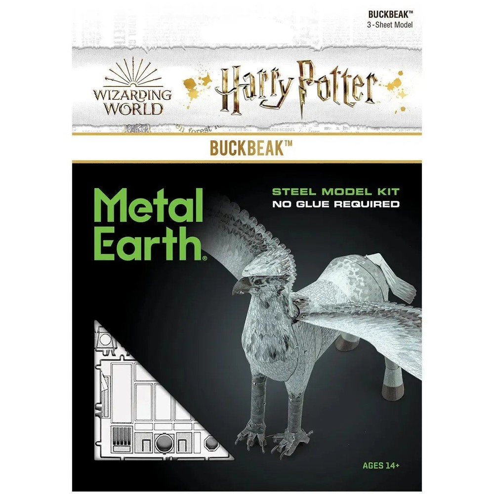 Harry Potter Steel Buckbeak Model Kit - Unpainted DIY Figure, Moderate Difficulty