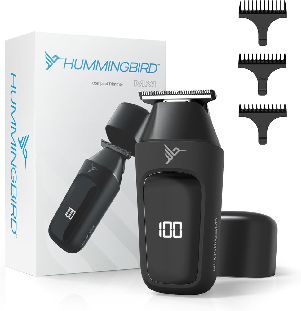MK1 Compact Trimmer – Portable Men’s Travel Electric Facial and Body Hair
