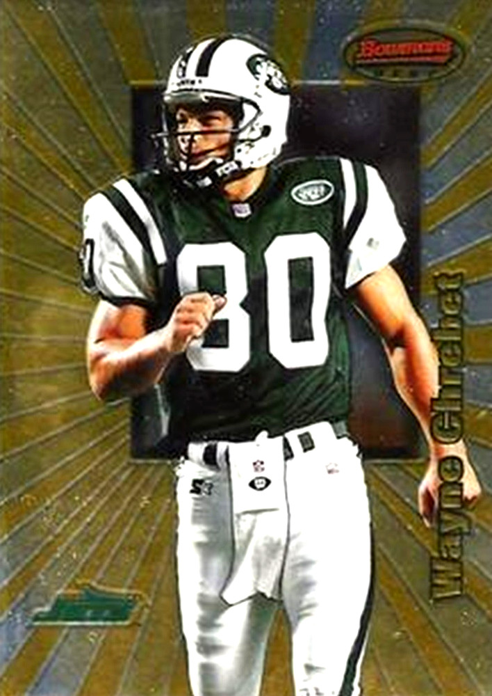 1998 Bowman's Best #9 Wayne Chrebet New York Jets