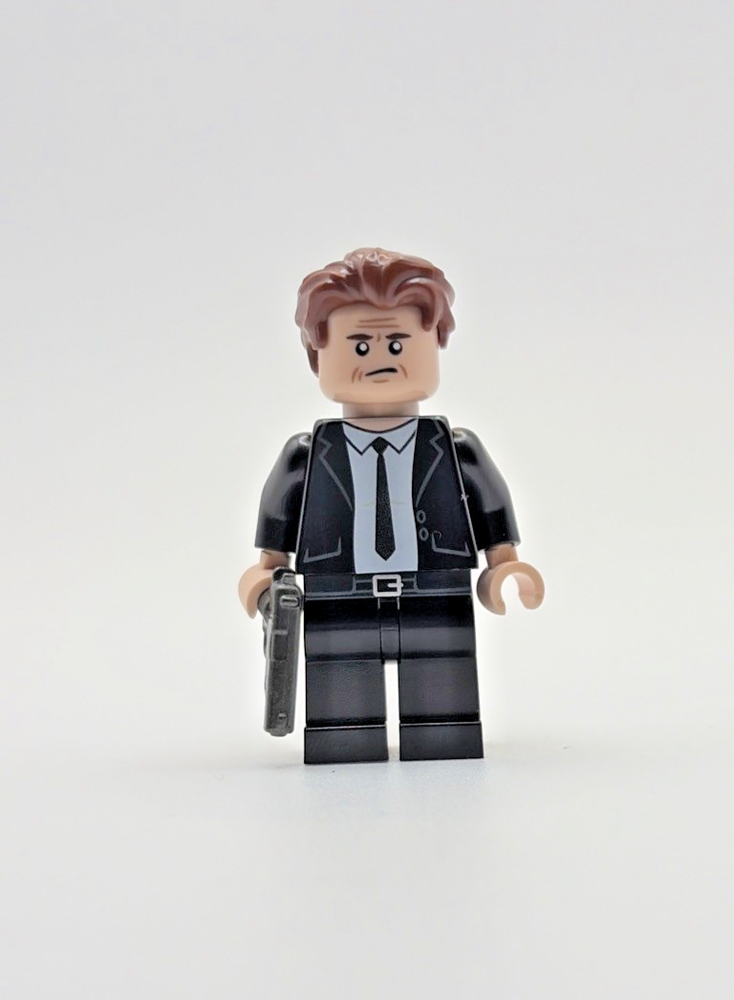 Citizen Brick: 'Mr White' (Cops & Robbers) Custom Pad Printed Minifig Brand New