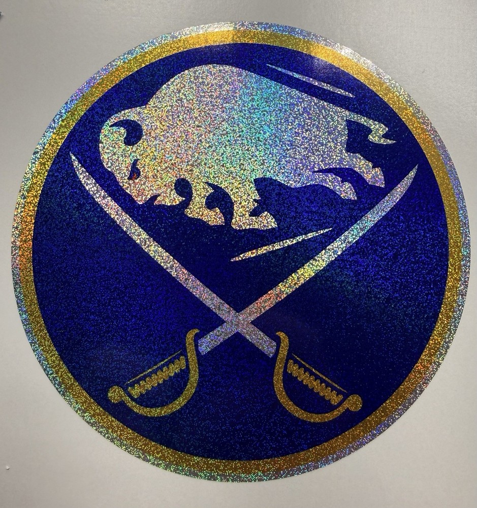 Buffalo Sabres  Holographic Tiny Sparkle Vinyl Decal