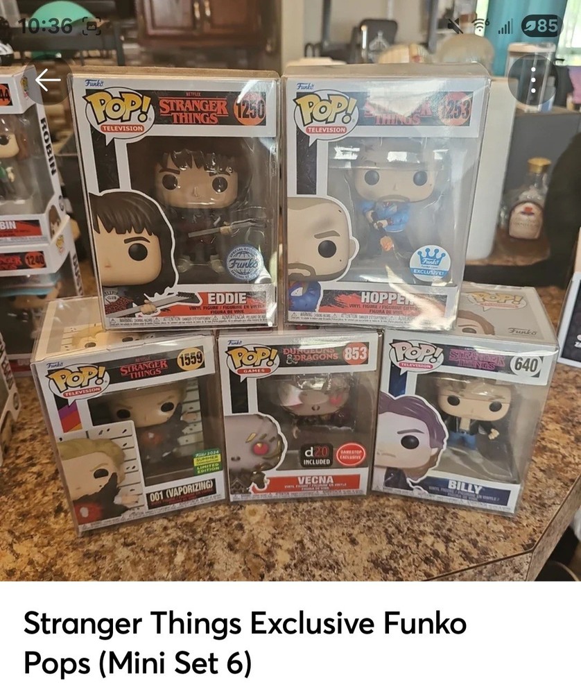 Stranger Things Exclusive Funko Pops (Mini Set 6)