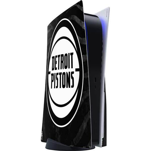 NBA Detroit Pistons PS5 Console Skin - Detroit Pistons Black Animal Print