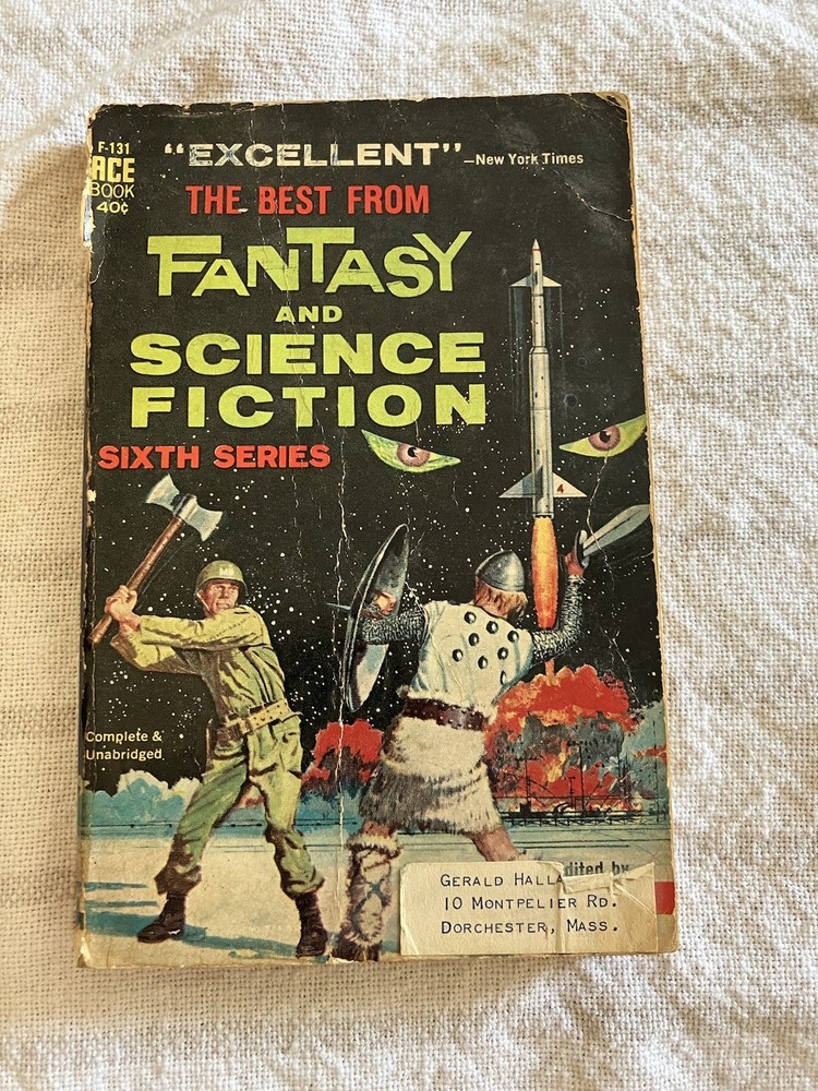 The Best From Fantasy And Science Fiction Sixth Series 1957 Doubleday Paperback