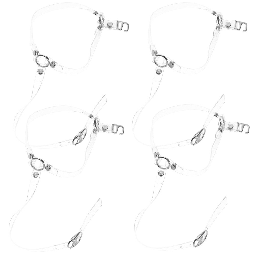2 Pairs Anti-Slip Clear Shoe Straps for Secure Heel Fit  
