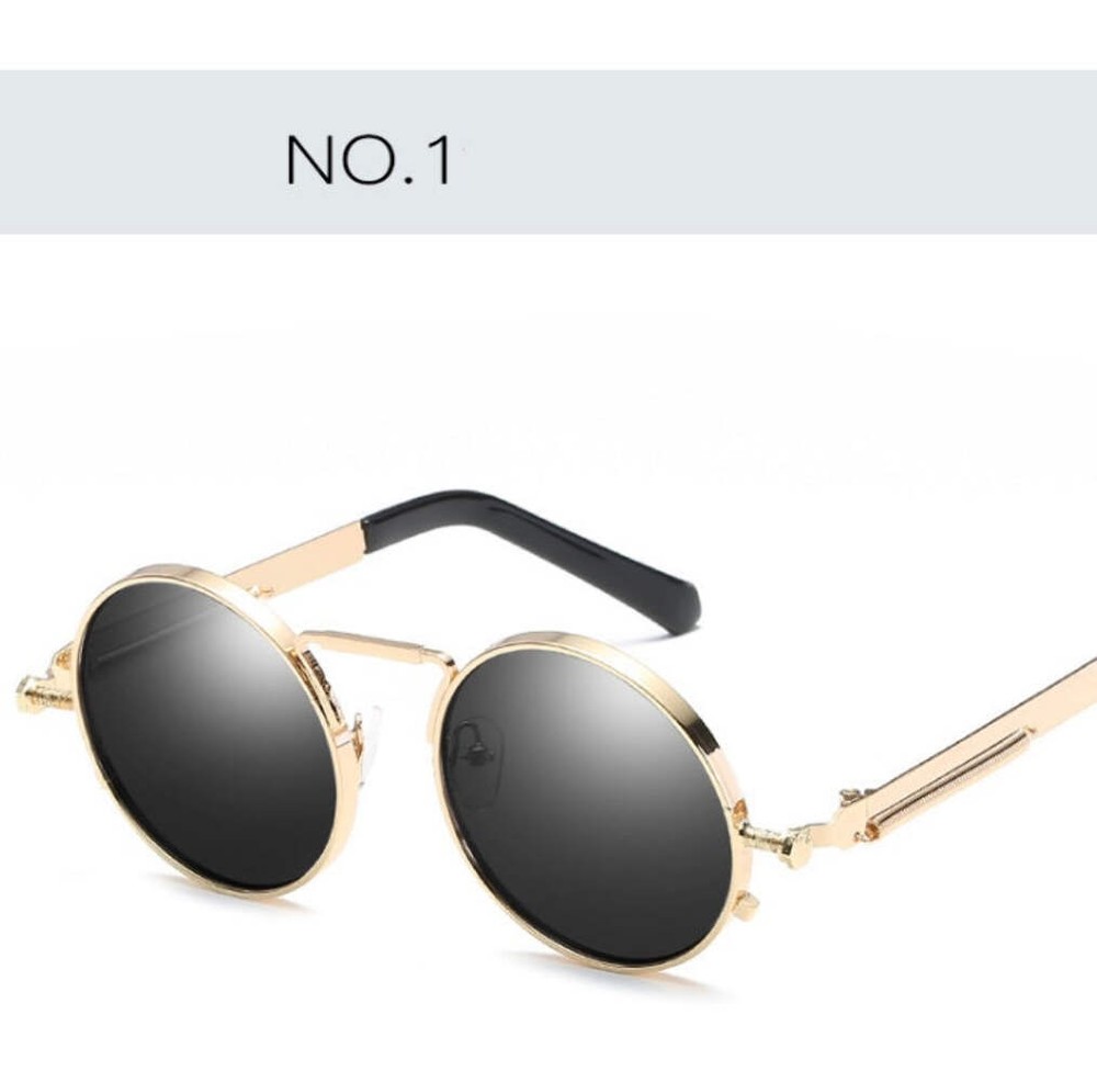 Retro Round Sunglasses for Men and Women - UV400 Protection, Anti-Reflective, Mi