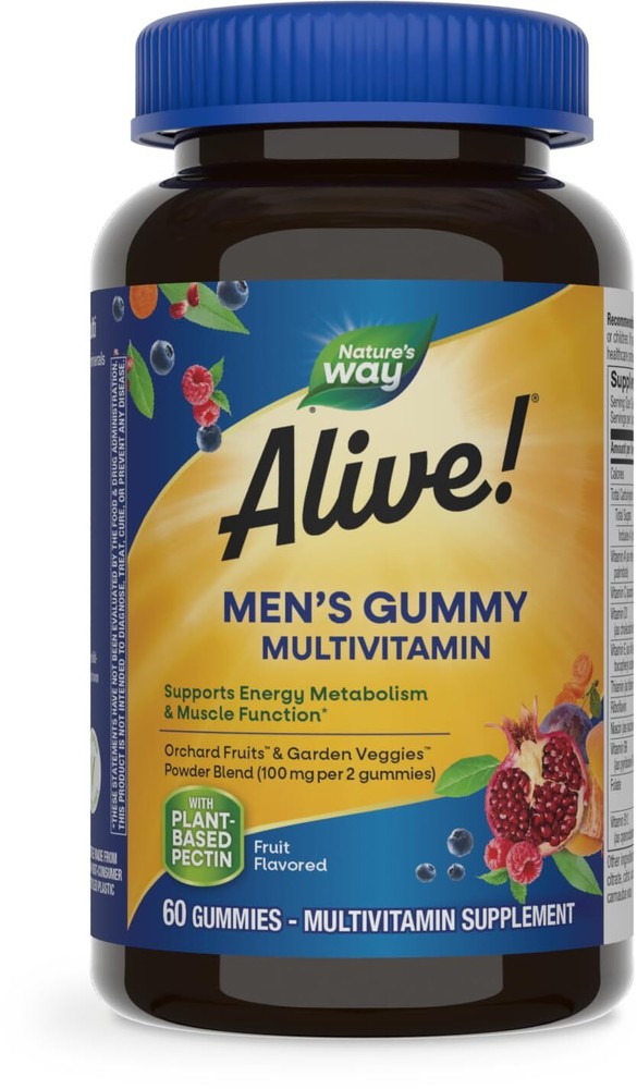 Men's Daily Gummy Multivitamin, Supports Energy Metabolism*, Muscle Function