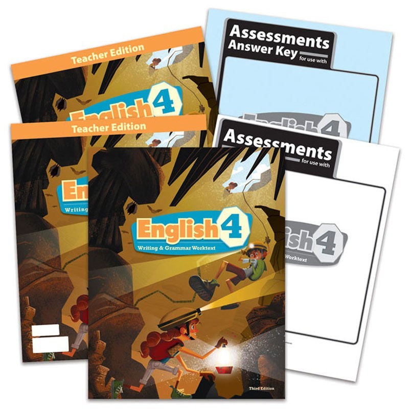 BJU Bob Jones 4th grade ENGLISH 4 Writing Grammar Complete Set Current 3rd Ed