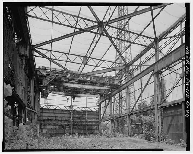 Duquesne Pennsylvania U.S. Steel Skull Crusher Enclosure 1900s Interior