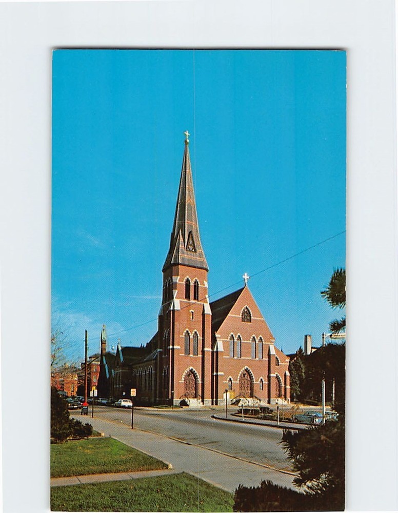 Postcard St. Joseph's Catholic Church Manchester New Hampshire USA