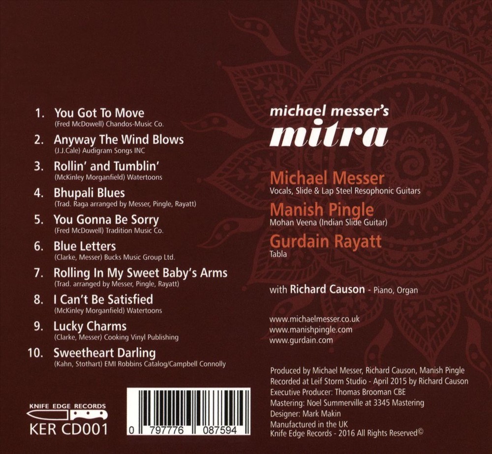 MICHAEL MESSER'S MITRA CALL OF THE BLUES NEW CD