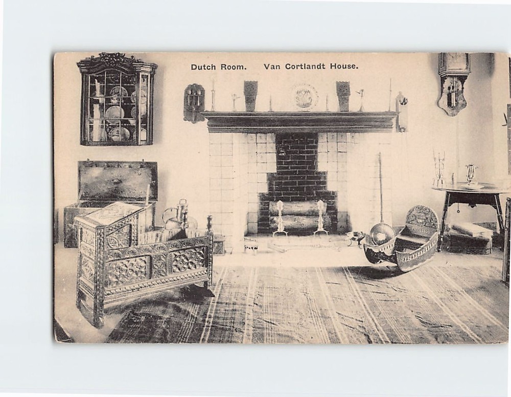 Postcard Dutch Room Van Cortlandt House Bronx New York USA