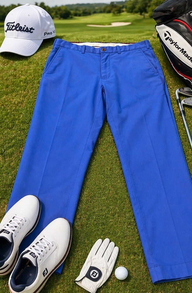 Polo Golf Ralph Lauren Pants 33x30 Blue Classic Fit Stretch Chino Men