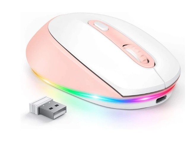 Seenda Pink RGB Wireless Gaming Mouse with Backlit IWG-FGM02