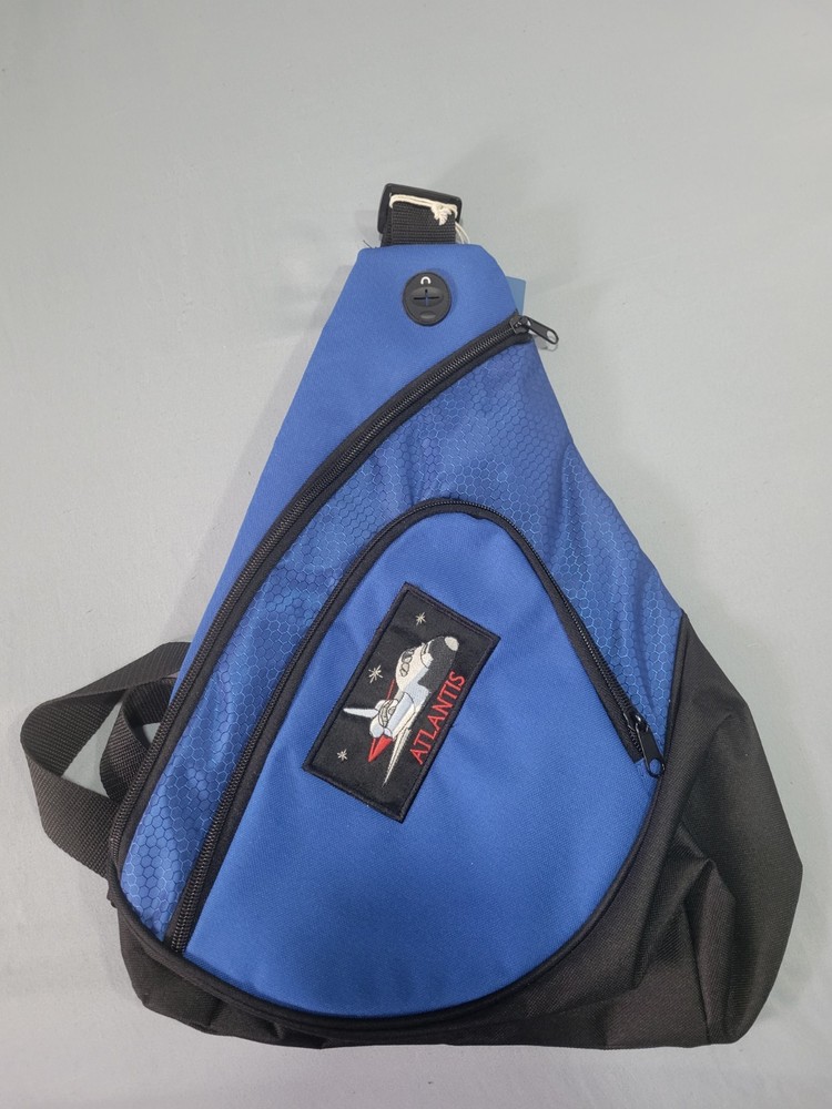 Port Authority Blue Honeycomb Atlantis Sling Backpack