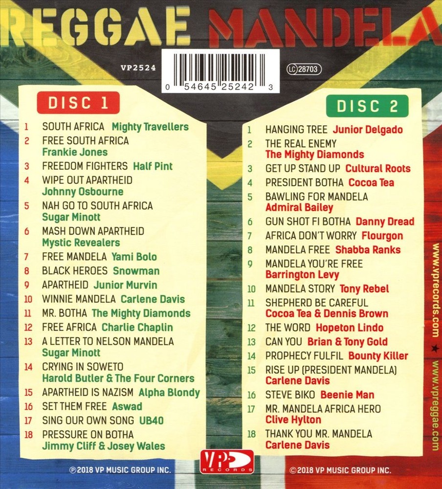 Various Artists Reggae Mandela New Cd