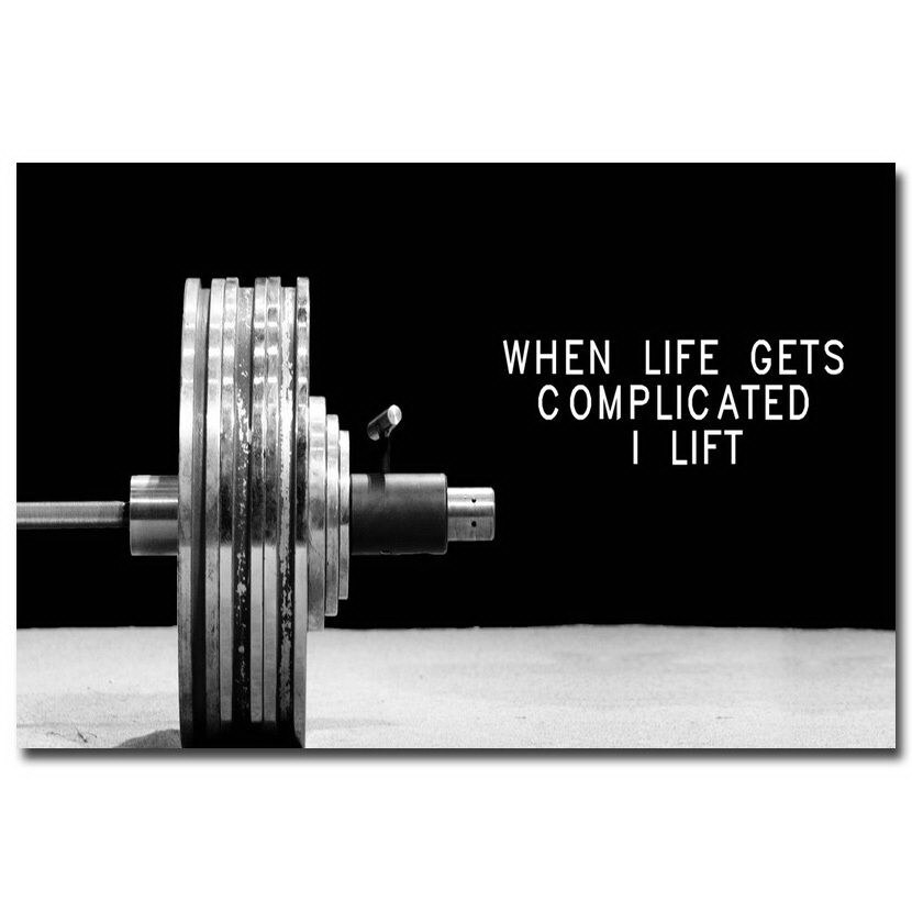74680 Bodybuilding Fitness Motivational Quotes Gym Wall Print Poster US