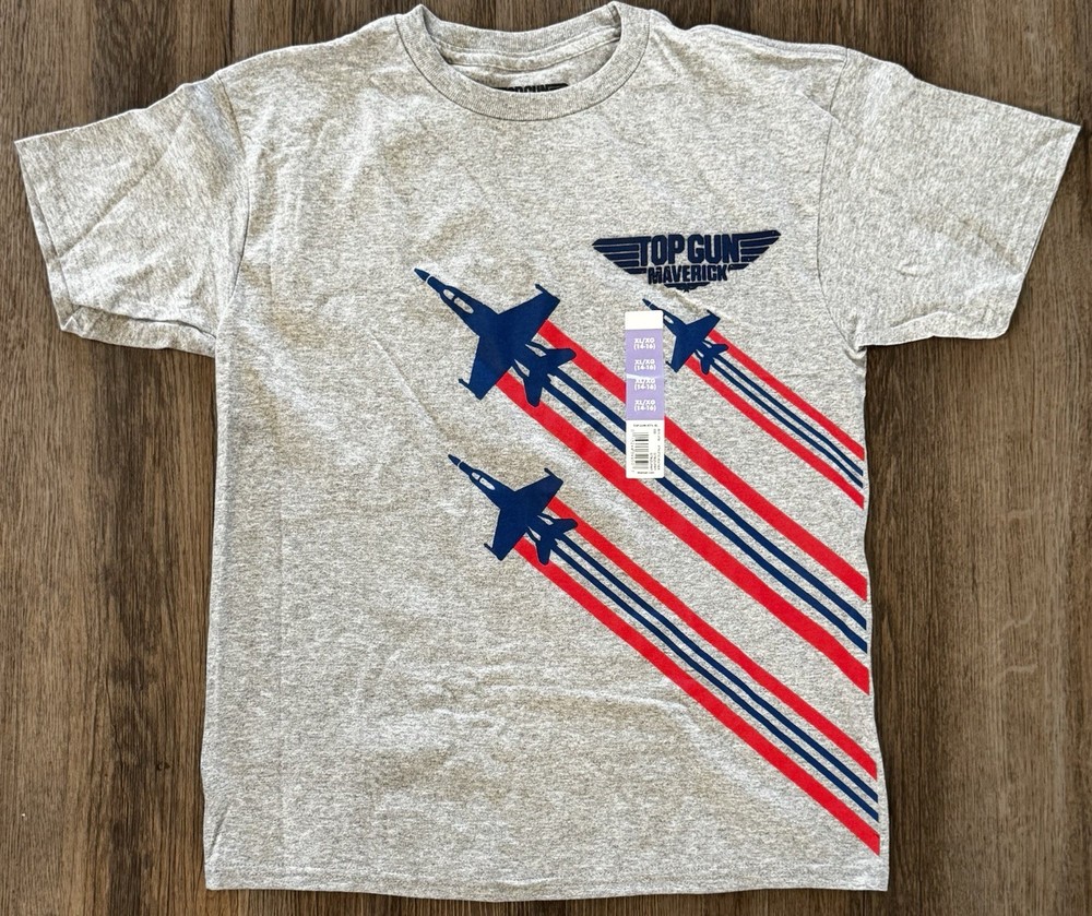 Top Gun Maverick • Boys XL 14-16 • Short Sleeve • Fighter Pilot T-Shirt • NWOT