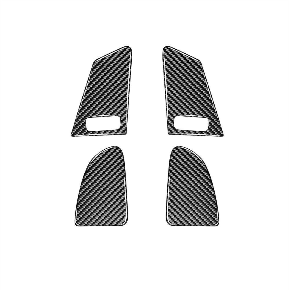4Pcs Carbon Fiber Window Switch Cover Trim For Volvo V60 2010-2017 Type B