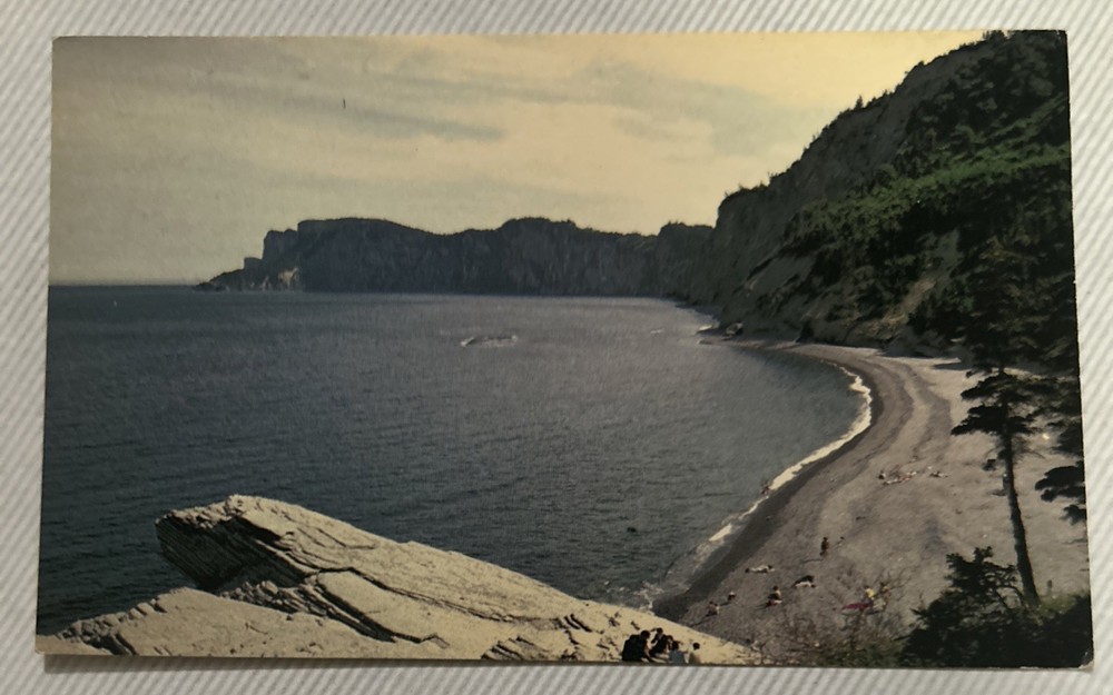 Vtg Postcard Cap Bon Ami Beach Park La Gaspesie Quebec QC Canada