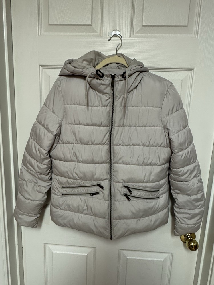 Women’s Puffer Jacket Mossimo Supply Co Size Small With Removable Faux Fur