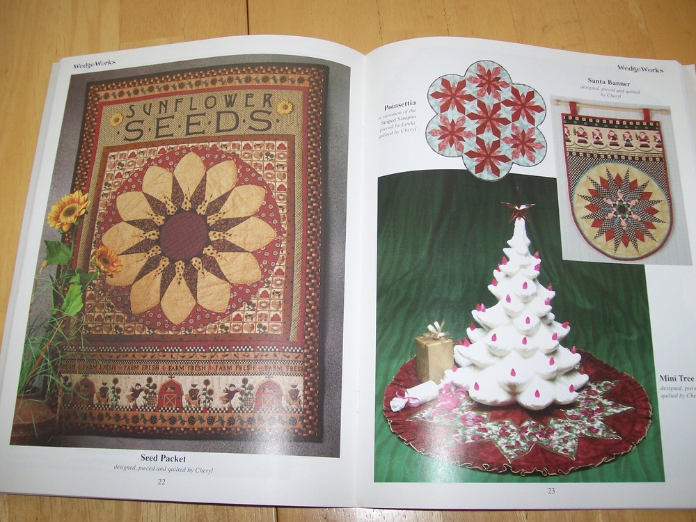 Wedge Works by Cheryl Phillips Wedge Tool Included Quilting Pattern Booklet