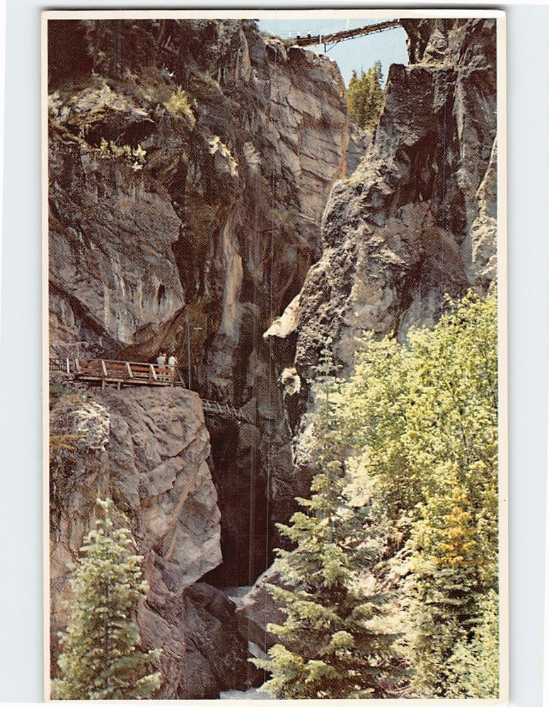 Postcard Box Canyon Ouray Colorado USA