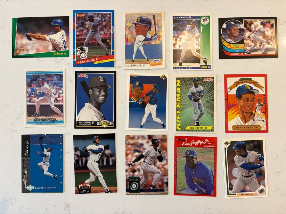 Ken Griffey Jr. Lot (15) Card Lot Seattle Mariners HOF