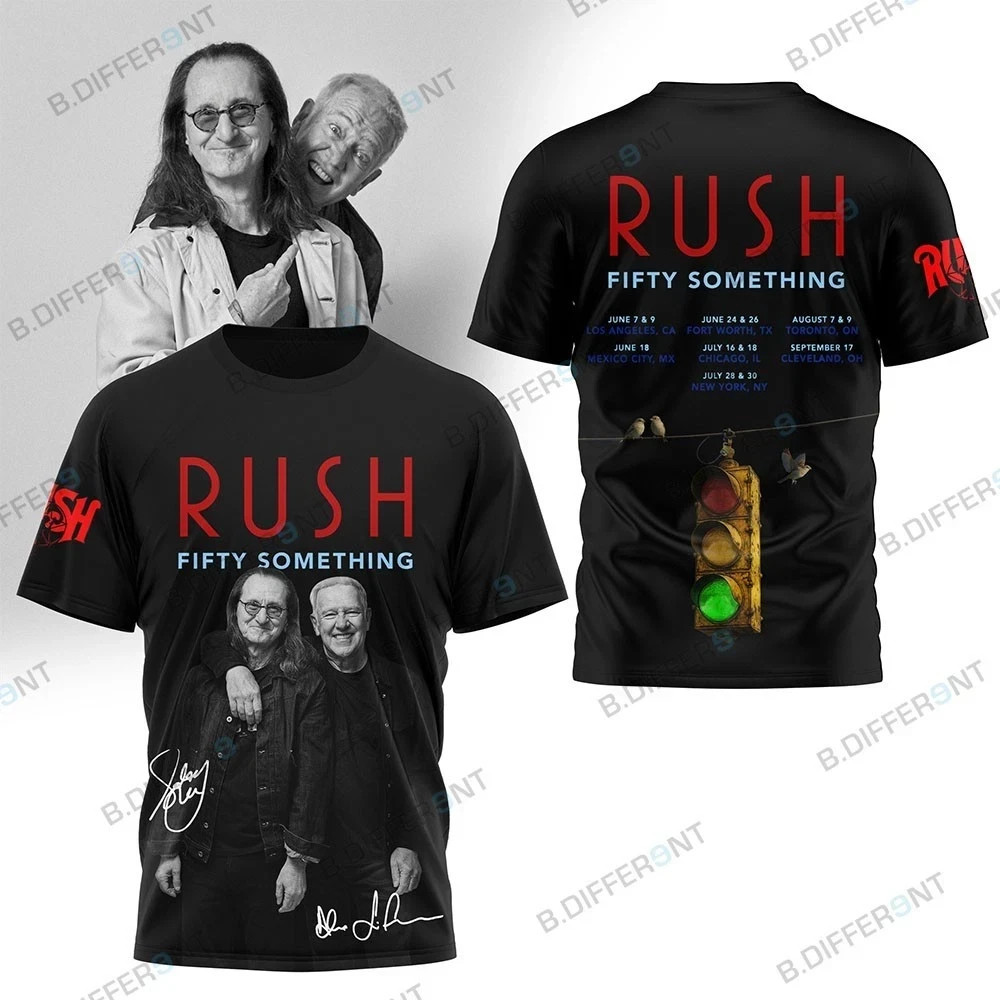 Rush 2026 Fifty Something Tour 3D T-Shirt Rock TF96D25