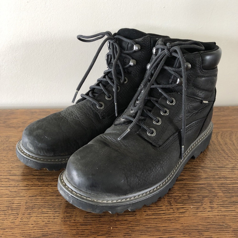 Wolverine Men's 6 Inch Waterproof Work Boots Black Size 8 EW