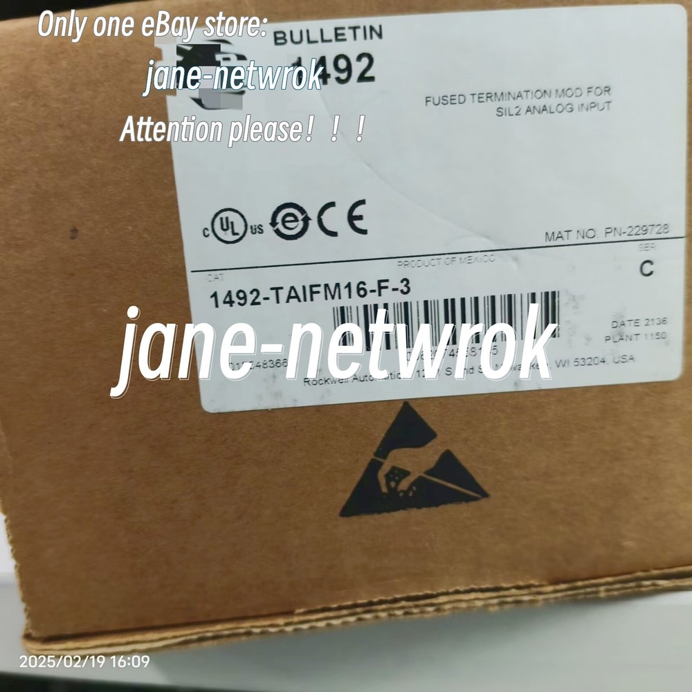 Actual Stock!! 1PC NEW 1492-TAIFM16-F-3 (by DHL or Fedex 90days Warranty)