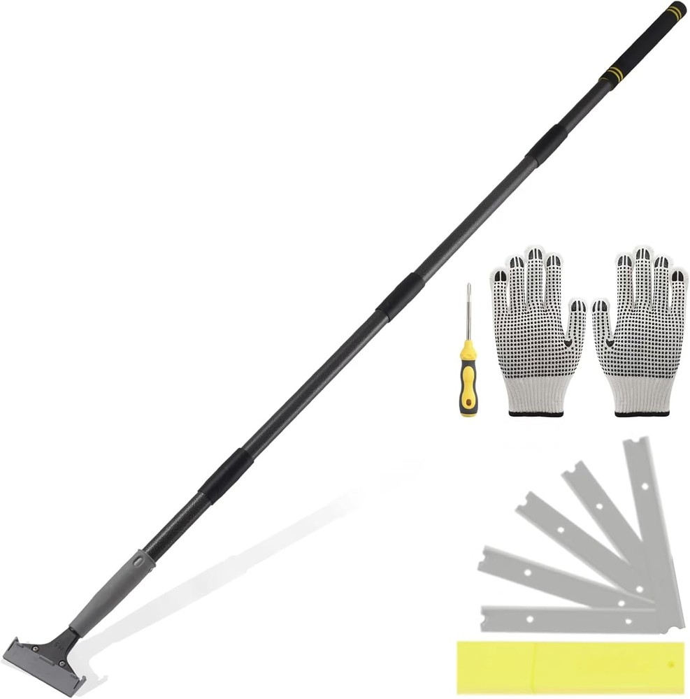 Floor Scraper Long Handle, Heavy duty floor scraper tool 16-63
