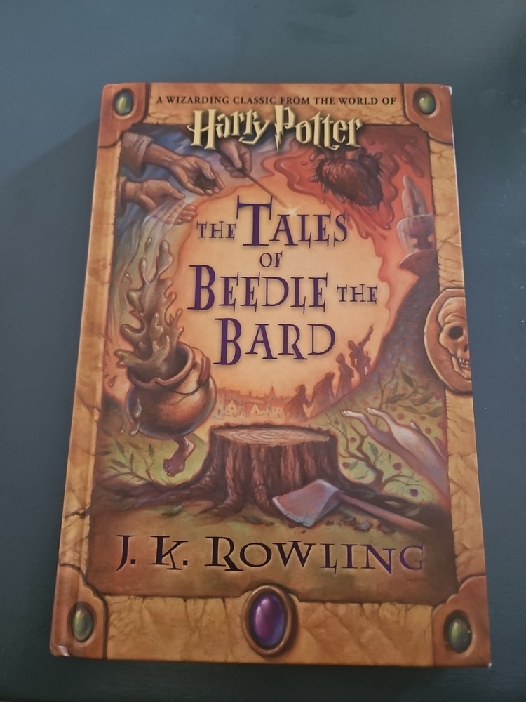 Harry Potter The Tales of Beedle The Bard JK Rowling Auto Signed 1st Edition
