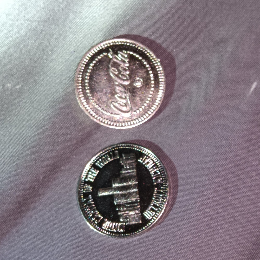 Rare Time Zone Arcade Token Detroit Michigan Skyline On Rev.(Closed Permanently)