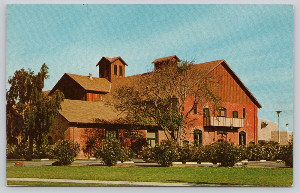 Stanford University Old Barn Palo Alto CA Vintage Postcard 1966 Rudolf Meyer